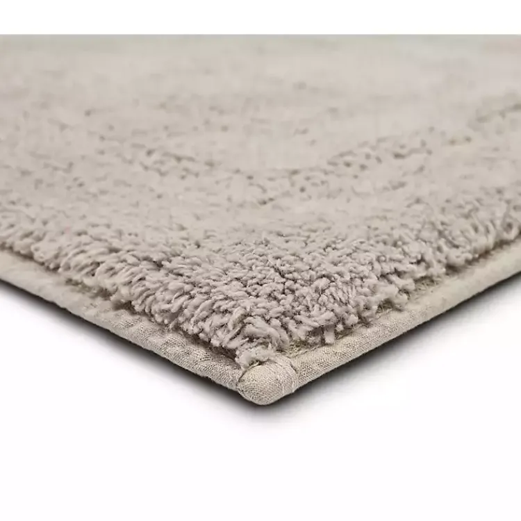 Kirklands Home Silver Reversible Cotton Bath Mat, 45 in. Gray Sale