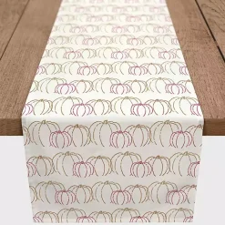 Fall>Kirklands Home Simple Pumpkins Table Runner, 72 in.