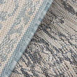 Kirklands Home Sky Medallion Lava Indoor/Outdoor Area Rug, 5x7 Blue Outlet
