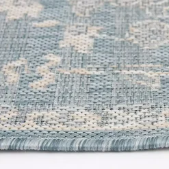 Kirklands Home Sky Medallion Lava Indoor/Outdoor Area Rug, 6x9 Blue