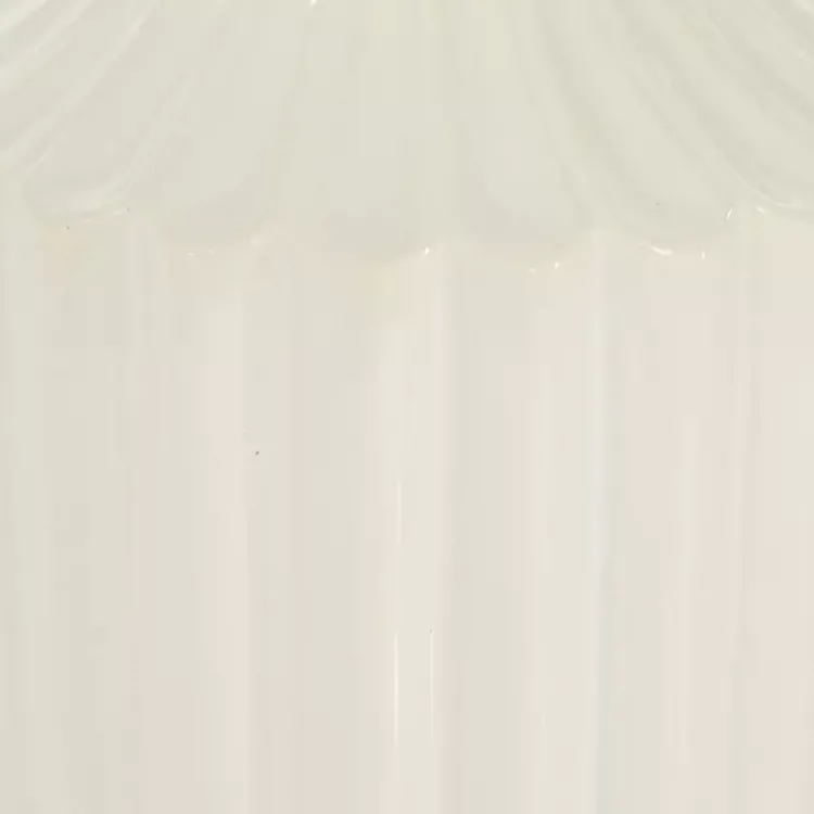 Vases>Kirklands Home Slender Curtain Ribbed Vase, 13 in. White