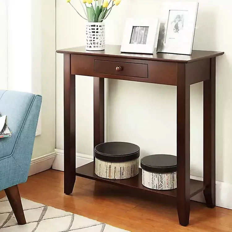 Kirklands Home Slim Single Drawer Console Table Brown Hot