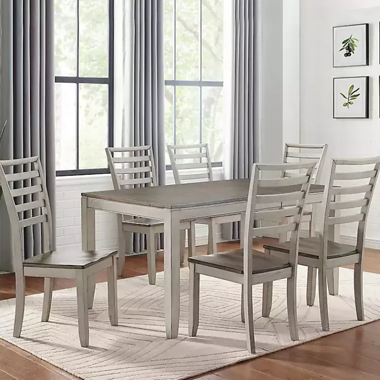 Kirklands Home Smoked Alabaster and Honey Wood Dining Table Outlet