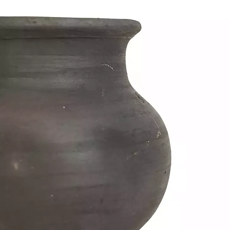 Vases>Kirklands Home Smoky Terracotta Vase, 5 in. Black