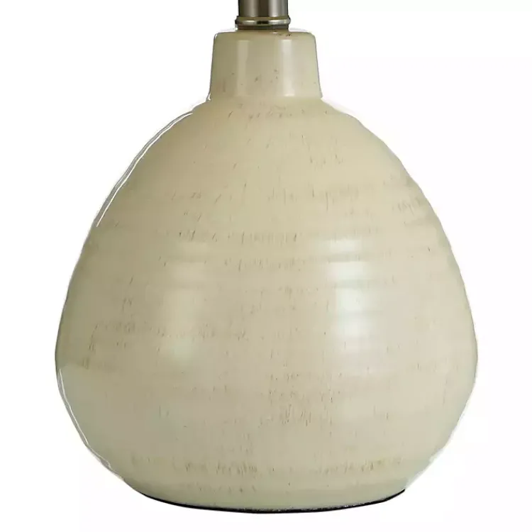 Kirklands Home Smooth Ceramic Table Lamp Ivory Clearance