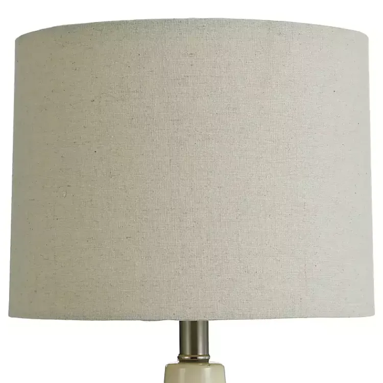 Kirklands Home Smooth Ceramic Table Lamp Ivory Clearance