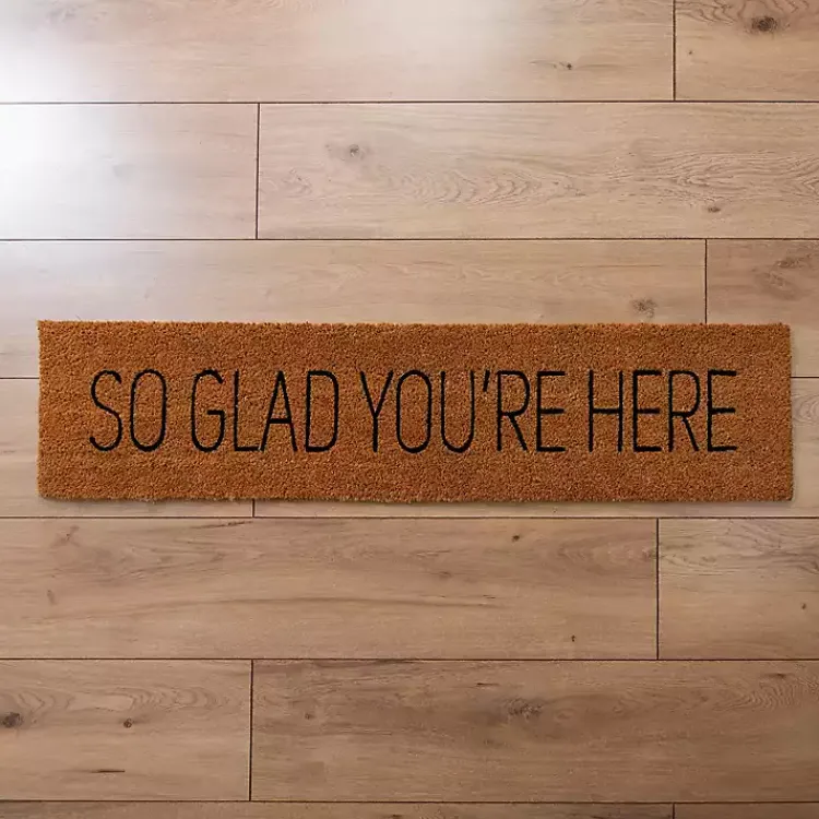 Kirklands Home So Glad You're Here Coir Doormat Outlet