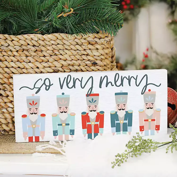 Christmas Art & Wall Decor>Kirklands Home So Very Merry Nutcracker Wall Plaque
