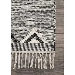 Kirklands Home Sofia Moroccan Fringe Area Rug, 5x8 Gray Hot