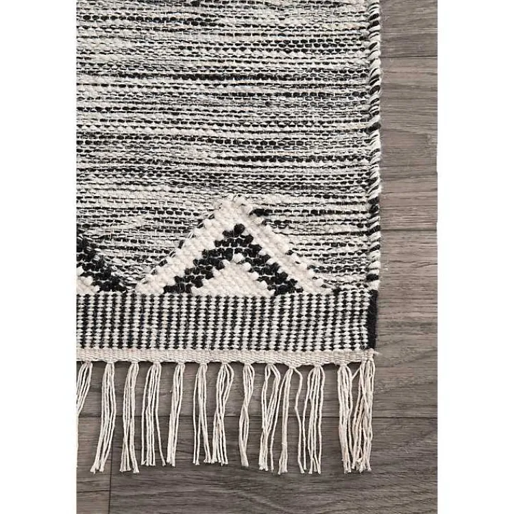 Kirklands Home Sofia Moroccan Fringe Area Rug, 5x8 Gray Hot