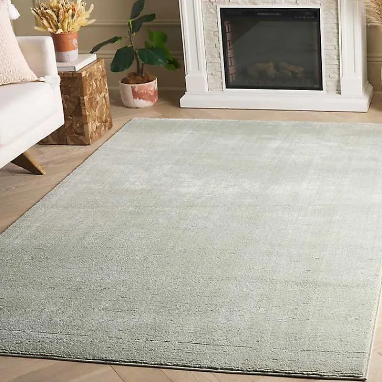 Kirklands Home Solid Sage Revive Area Rug, 8x10 Green Discount