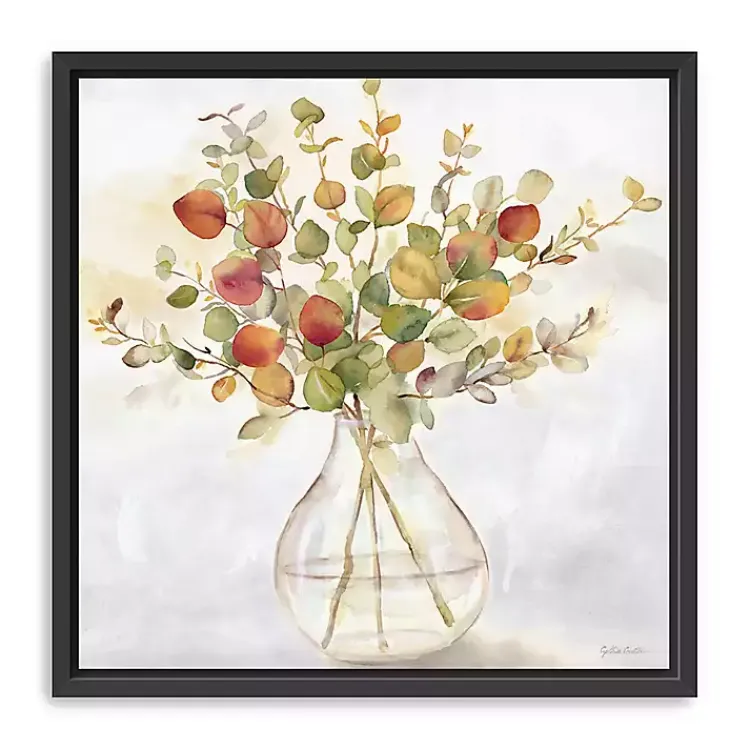 Kirklands Home Spice Eucalyptus Framed Canvas Print, 30x30 in. Clearance