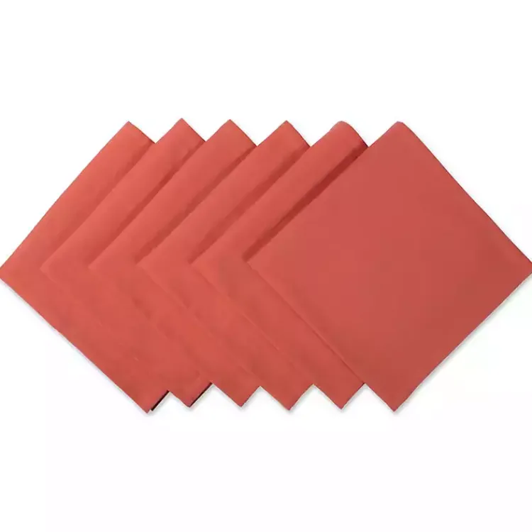 Kirklands Home Spice Napkins, Set of 6 Orange Best