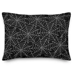 Halloween>Kirklands Home Spooky Spider Web Outdoor Accent Pillow