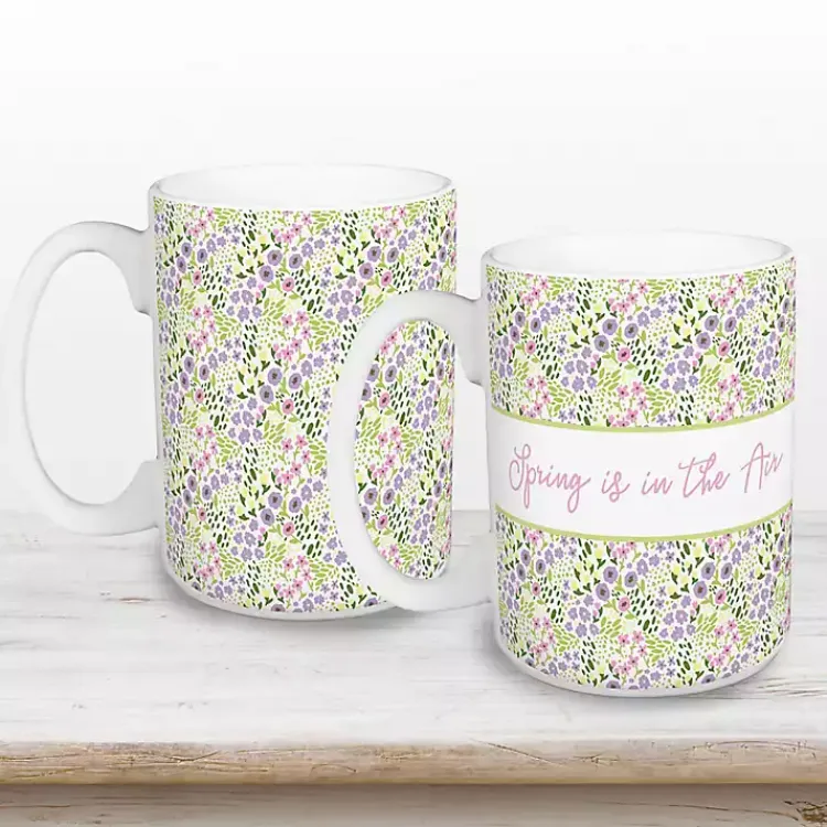 Easter Decorations>Kirklands Home Spring is in the Air Mugs, Set of 2