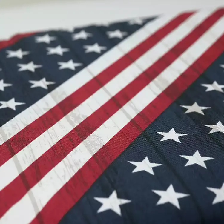 Kirklands Home Stars & Stripes Tufted Outdoor Bench Cushion Clearance