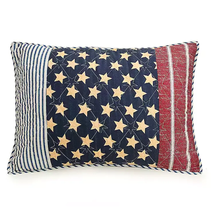 Kirklands Home Stars and Striped Patch 3-pc. Full/Queen Quilt Set Sale