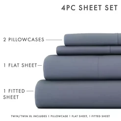 Kirklands Home Stone Ultra Soft 3-pc. Twin Sheet Set Gray Clearance