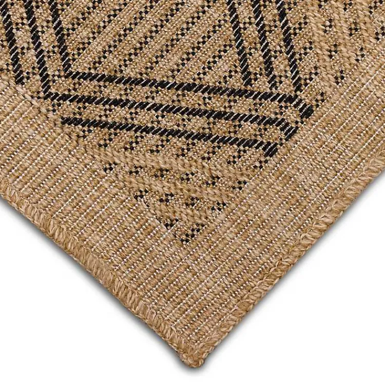 Kirklands Home Tan & Black Diamonds Indoor/Outdoor Area Rug, 5x7 Best