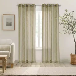 Kirklands Home Boucle Sheer Single Curtain Panel, 63 in. Tan Online