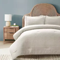 Kirklands Home Clipped Stripe 3-pc. Cali King Comforter Set Tan Online