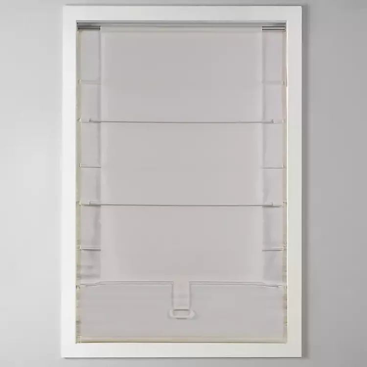 Kirklands Home Faux Silk Room Darkening Roman Shade, 31 in. Tan Online