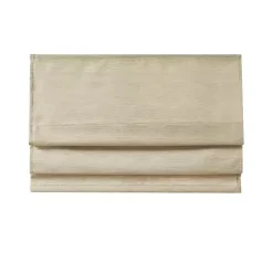Kirklands Home Faux Silk Room Darkening Roman Shade, 33 in. Tan New