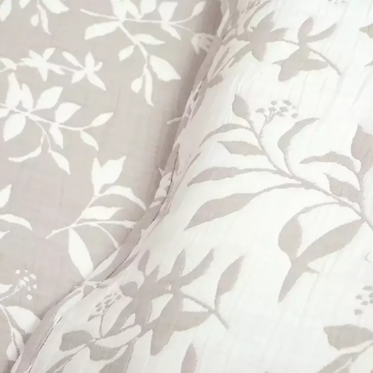 Kirklands Home Tan Floral Reversible 3-pc. Full/Queen Quilt Set Clearance