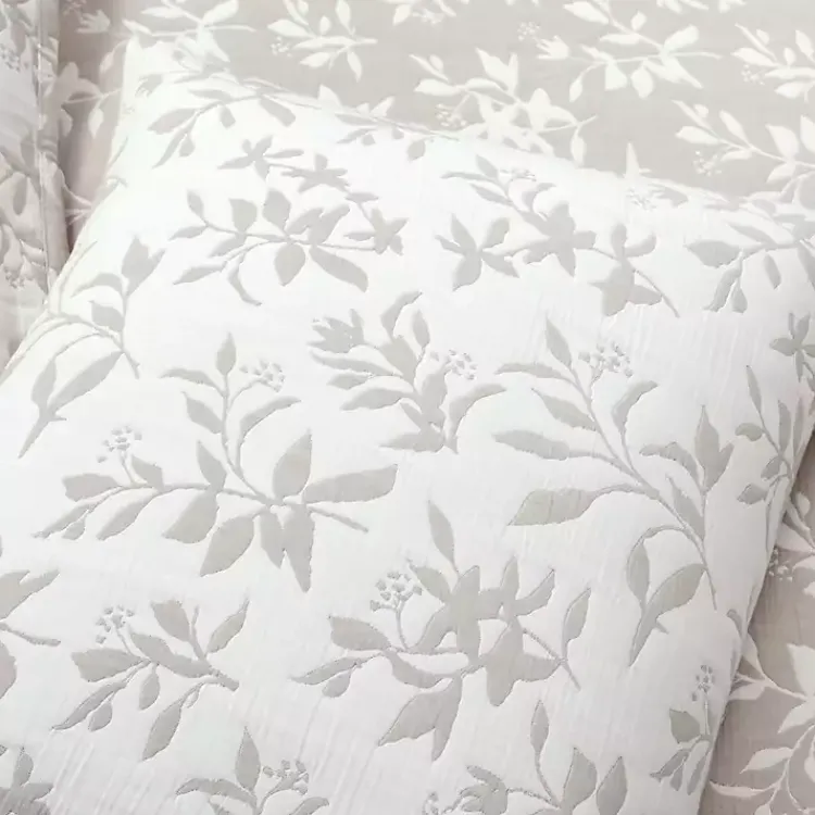 Kirklands Home Tan Floral Reversible 3-pc. Full/Queen Quilt Set Clearance
