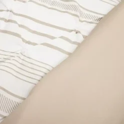 Kirklands Home Tan Pintuck Stripe King 5-pc. Comforter Set Outlet