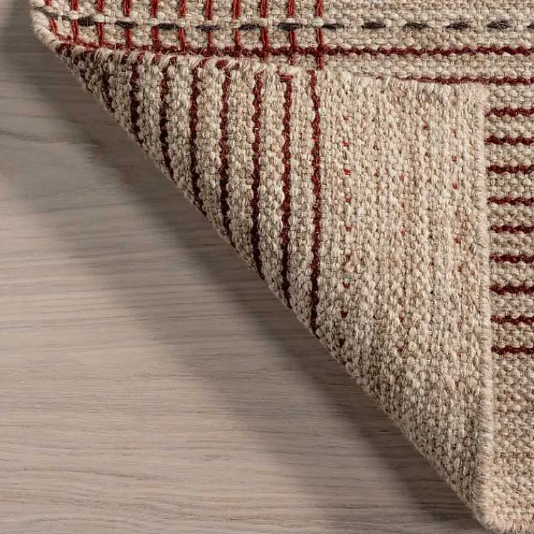 Kirklands Home Plaid Emily Henderson x RugsUSA Area Rug, 5x8 Tan Sale