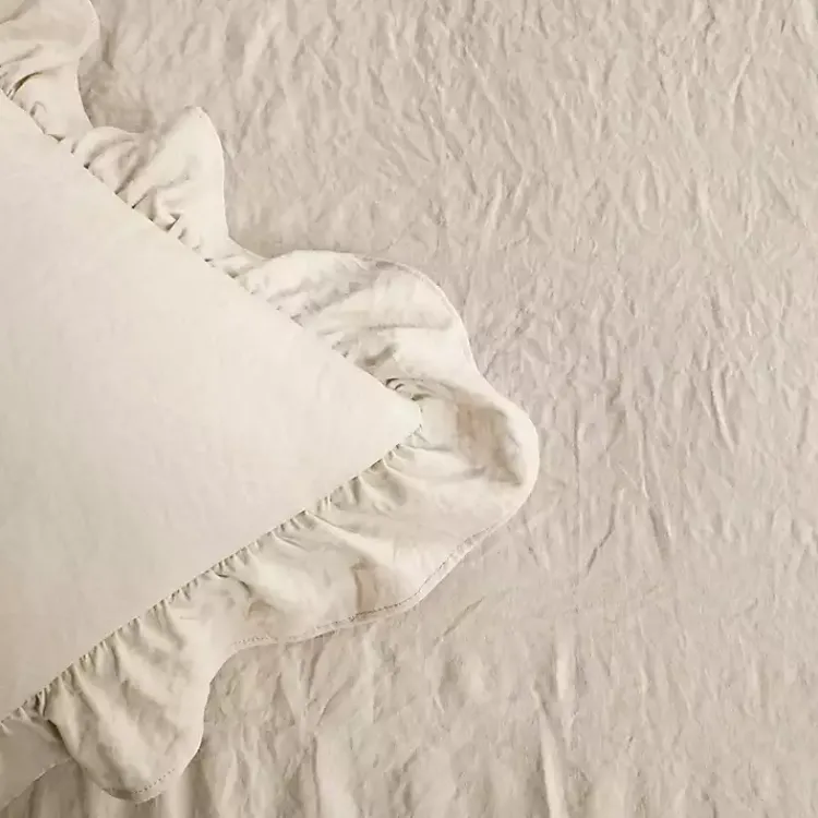 Kirklands Home Ruffle Skirt 3-pc. King Comforter Set Tan