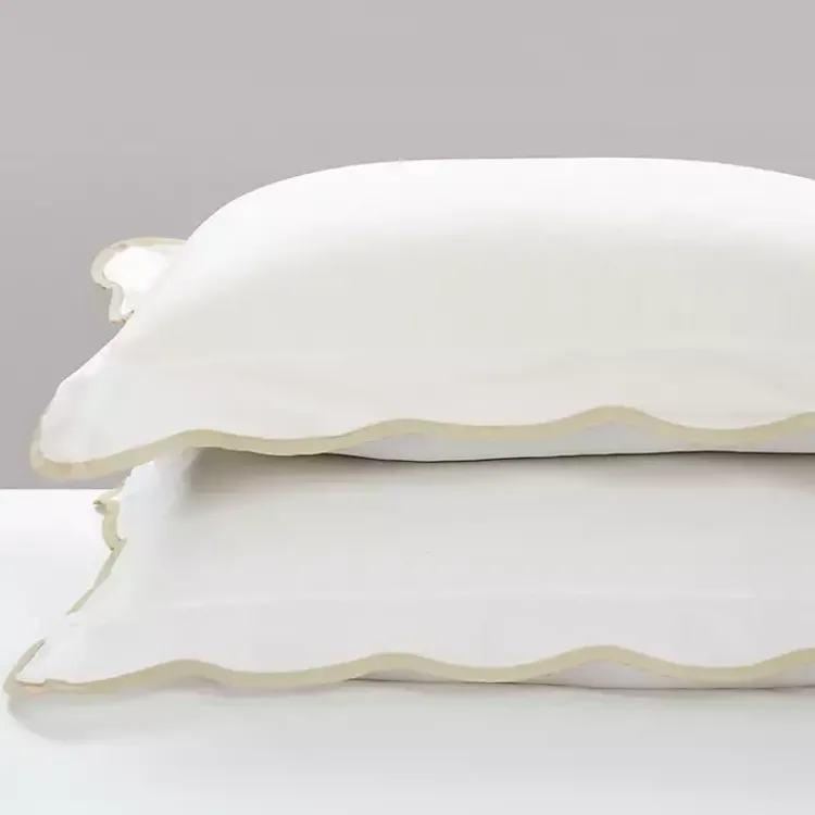 Kirklands Home Tan Scalloped Edge 3-pc. King Comforter Set Discount