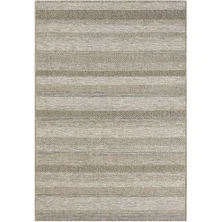 Kirklands Home Striped Indoor/Outdoor Area Rug, 7x9 Tan