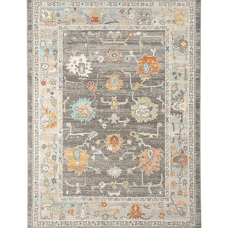 Kirklands Home Taupe Bohemian Area Rug, 5x8 Gray Hot