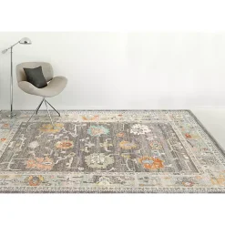 Kirklands Home Taupe Bohemian Area Rug, 5x8 Gray Hot