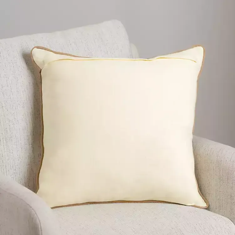 Pillows>Kirklands Home Taupe Fall Floral Pillow