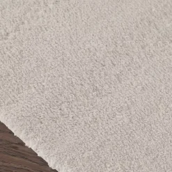 Kirklands Home Taupe Marshmallow Contour Bath Mat, 24 in. Ivory