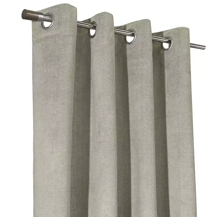 Kirklands Home Taupe Paris Velvet Blackout Curtain Panel, 95 in. Tan New