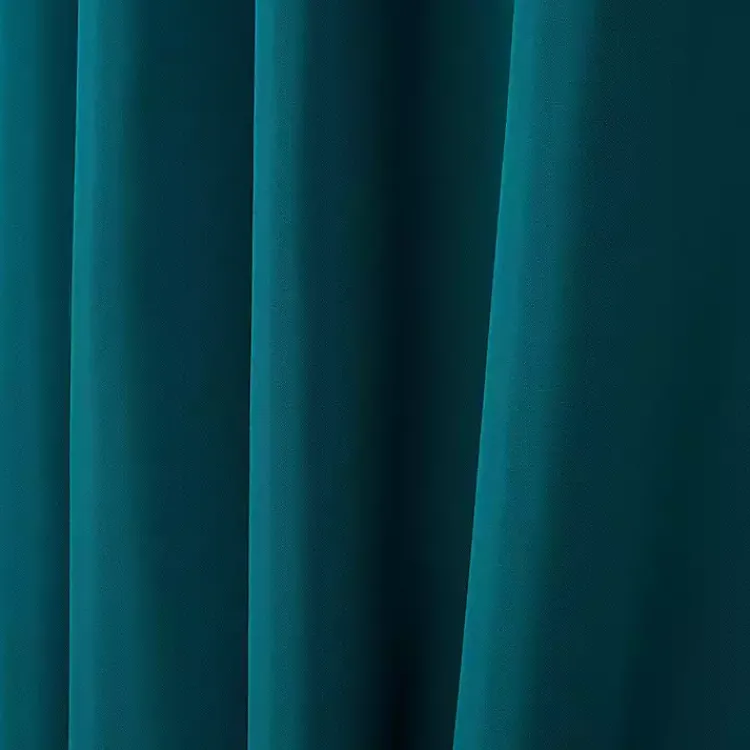 Kirklands Home Teal Nicole Outdoor Curtain Panel Set, 96 in. Blue Sale