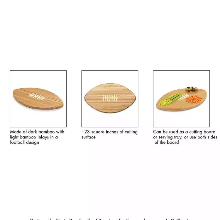 Kirklands Home Tennessee Tis Bamboo Football Cutting Board Tan Online