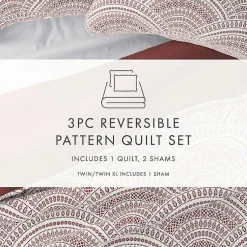 Kirklands Home Terra Scalloped Reversible 2-pc. Twin Quilt Set