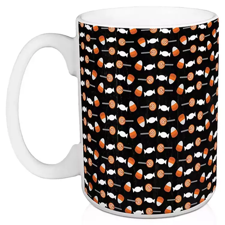 Halloween>Kirklands Home Too Much Candy Halloween Mugs, Set of 2