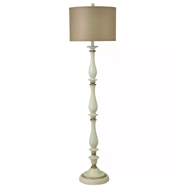 Kirklands Home Traditional Marseilles Floor Lamp Tan Clearance