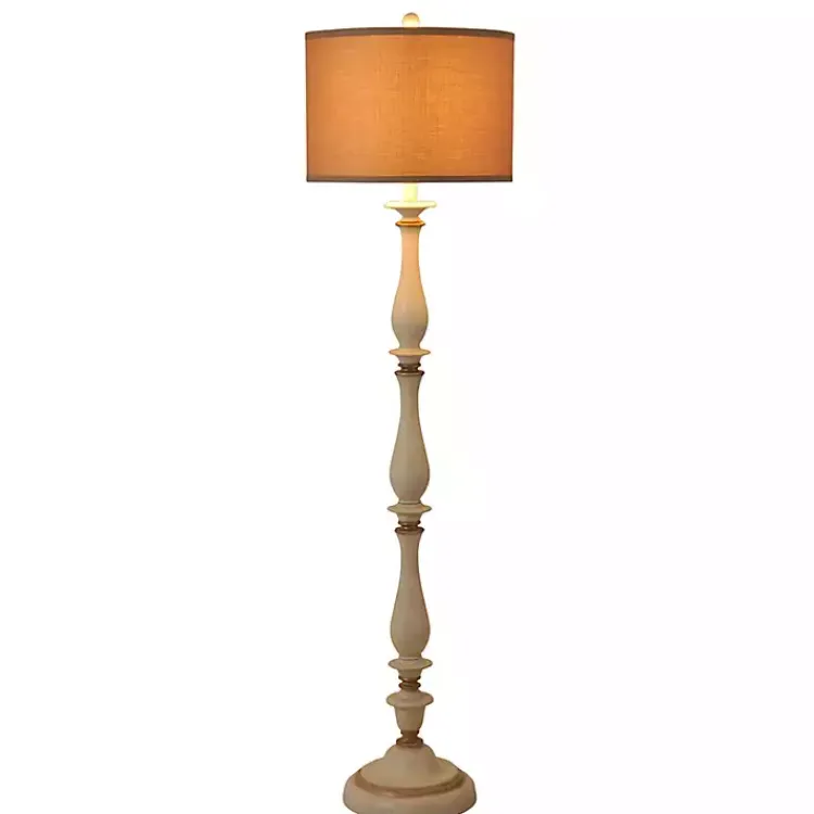 Kirklands Home Traditional Marseilles Floor Lamp Tan Clearance