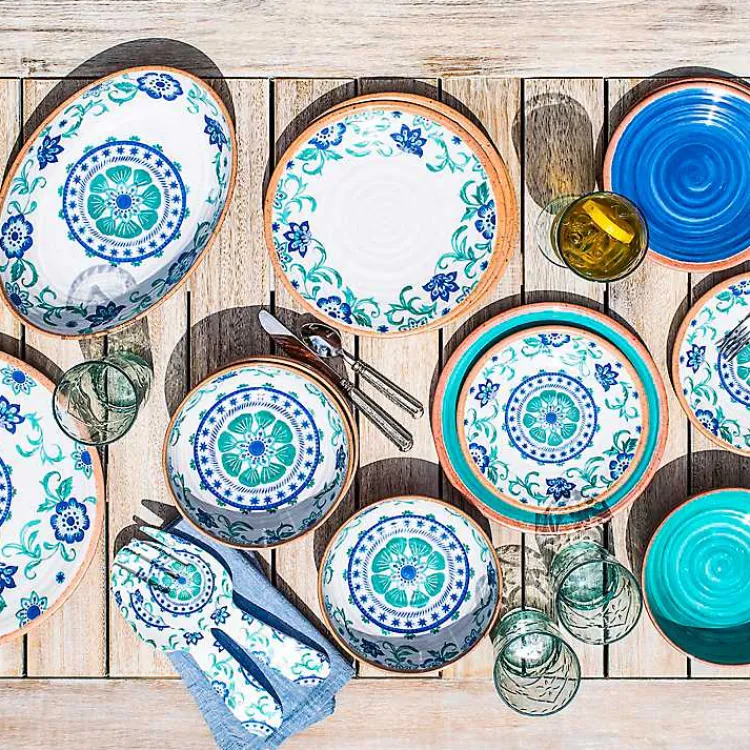 Kirklands Home Turquoise Melamine Rio Salad Plates, Set of 6 Hot