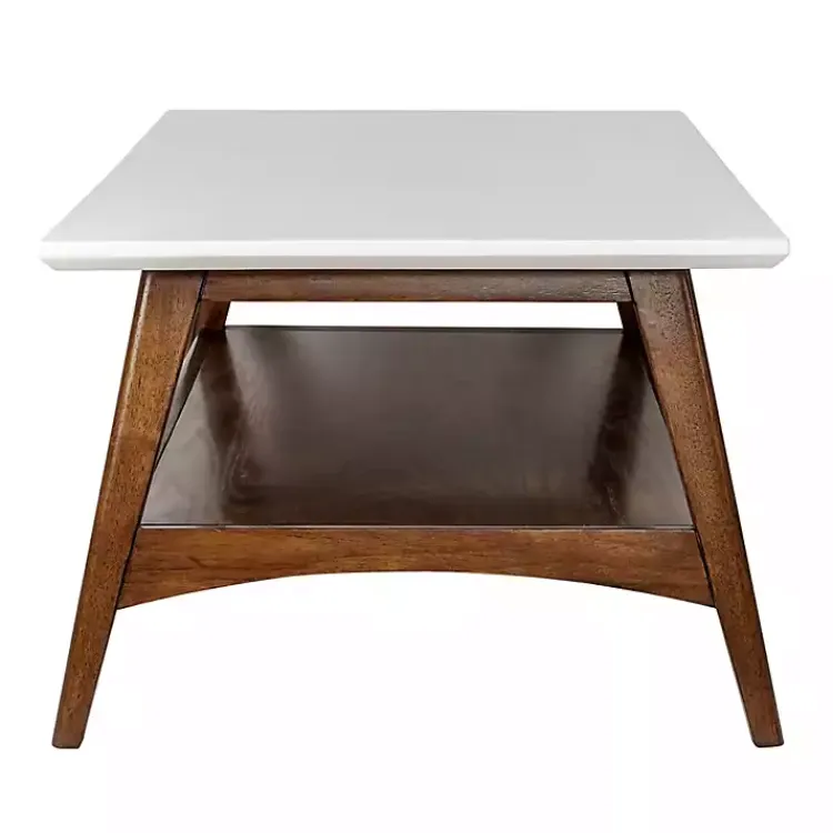 Kirklands Home Two-Tone Ava Mid-Century Modern Coffee Table White Discount