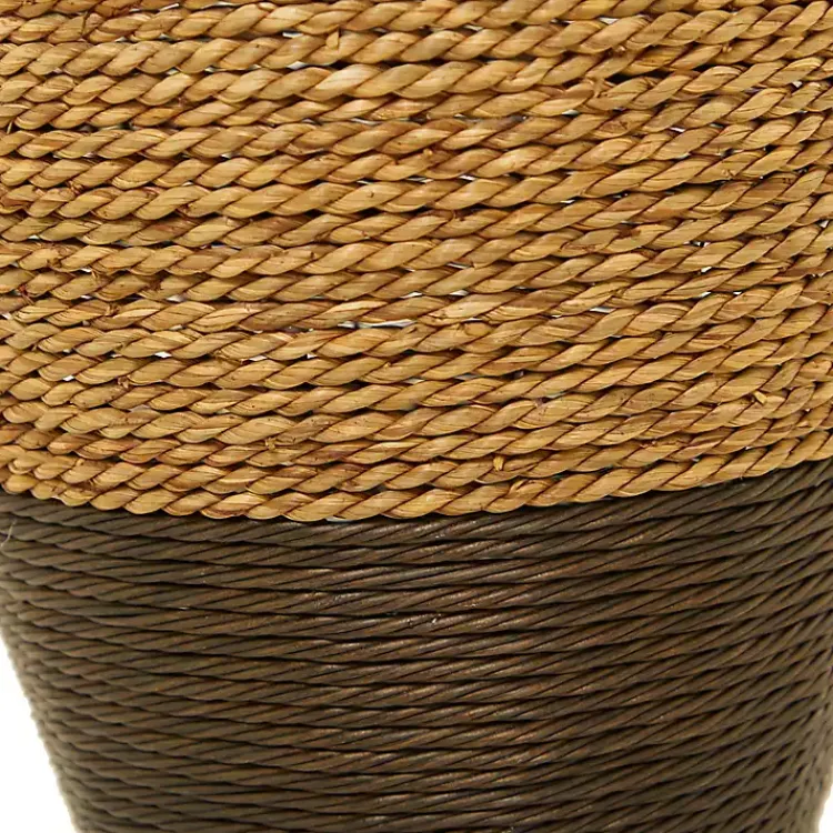 Vases>Kirklands Home Two-Toned Natural Seagrass Floor Vase, 27 in.