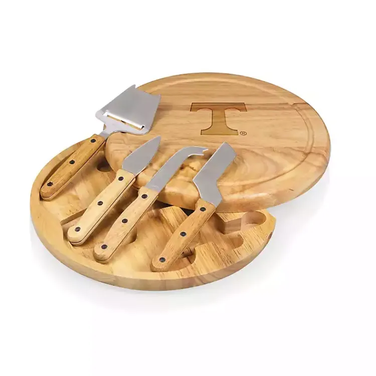 Kirklands Home University of Tennessee Cheese Board and Tool Set Tan Hot