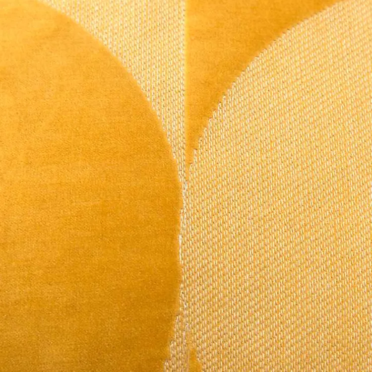 Pillows>Kirklands Home Velvet Monochrome Shapes Throw Pillow Yellow